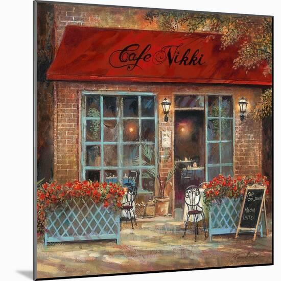 Café Nikki-Ruane Manning-Mounted Art Print