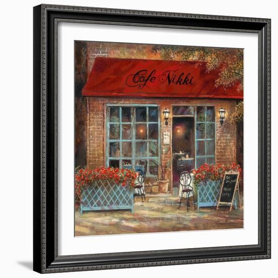 Café Nikki-Ruane Manning-Framed Art Print