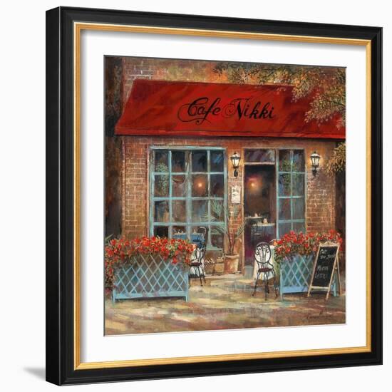 Café Nikki-Ruane Manning-Framed Art Print