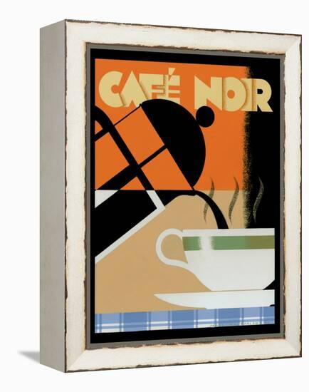 Cafe Noir-Brian James-Framed Stretched Canvas