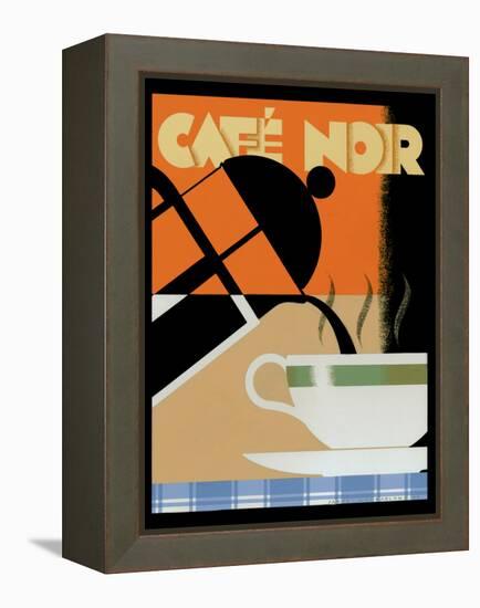 Cafe Noir-Brian James-Framed Stretched Canvas