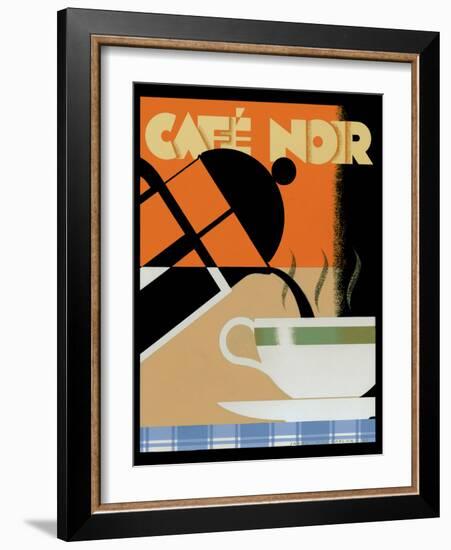 Cafe Noir-Brian James-Framed Art Print