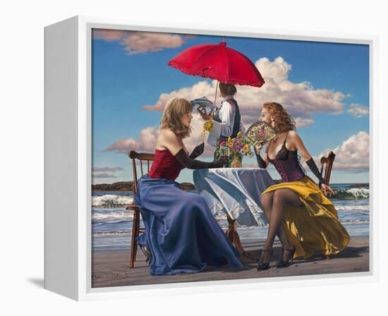 Cafe Oceanus-Paul Kelley-Framed Stretched Canvas