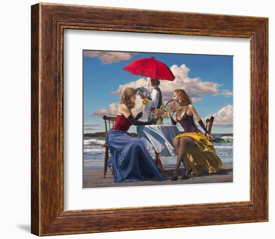 Cafe Oceanus-Paul Kelley-Framed Art Print