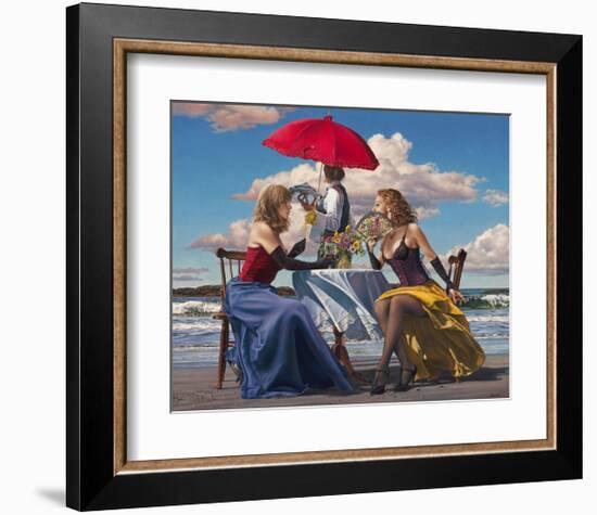 Cafe Oceanus-Paul Kelley-Framed Art Print