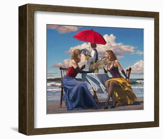 Cafe Oceanus-Paul Kelley-Framed Art Print