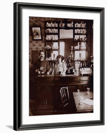 Cafe Owners, 1910-French Photographer-Framed Photographic Print
