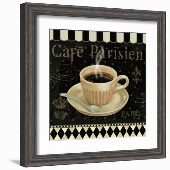 Cafe Parisien I-Daphne Brissonnet-Framed Art Print