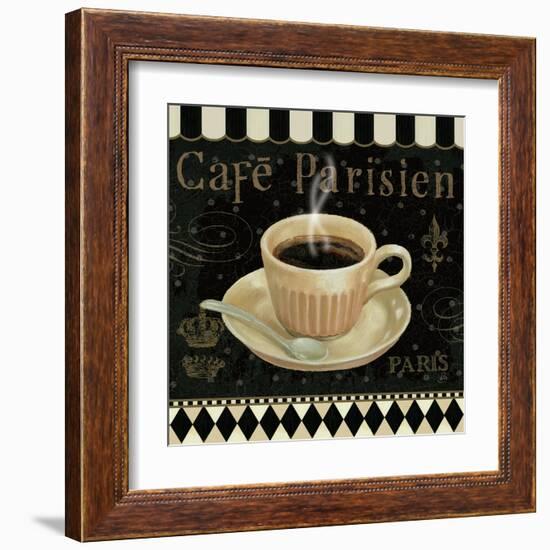 Cafe Parisien I-Daphne Brissonnet-Framed Art Print