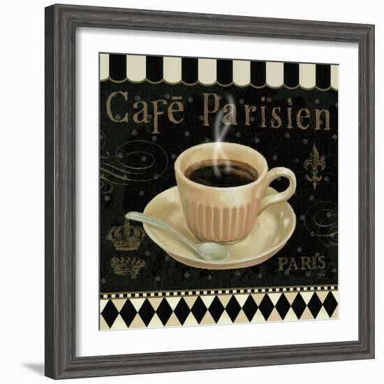 Cafe Parisien I-Daphne Brissonnet-Framed Art Print