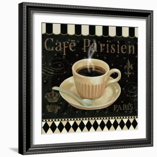 Cafe Parisien I-Daphne Brissonnet-Framed Art Print