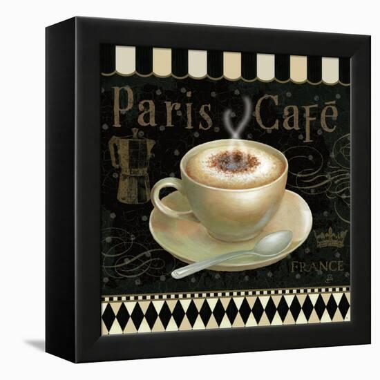 Cafe Parisien III-Daphne Brissonnet-Framed Stretched Canvas