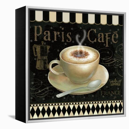 Cafe Parisien III-Daphne Brissonnet-Framed Stretched Canvas