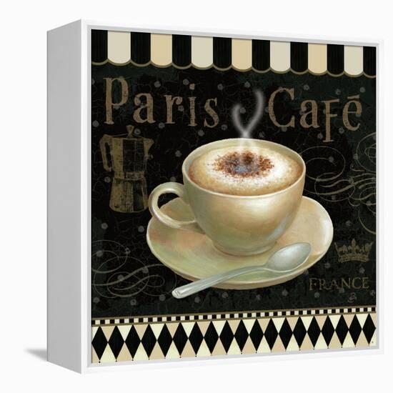 Cafe Parisien III-Daphne Brissonnet-Framed Stretched Canvas