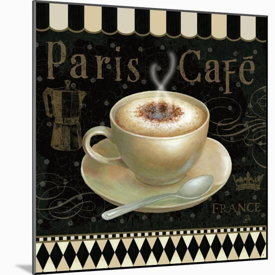 Cafe Parisien III-Daphne Brissonnet-Mounted Art Print