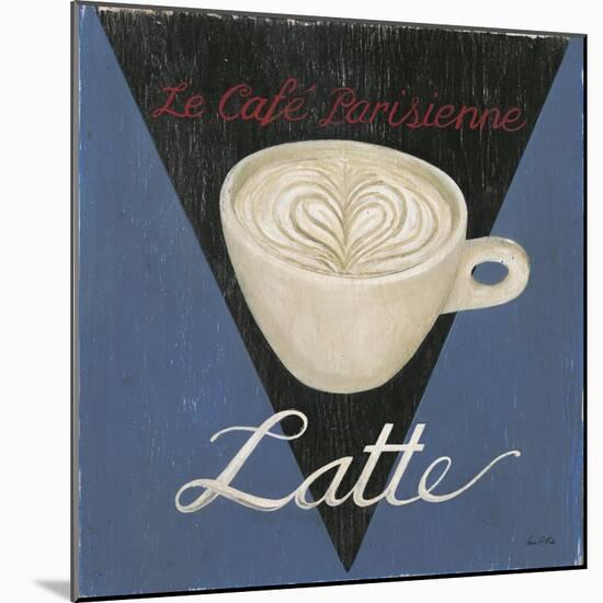 Café Parisienne Latte-Arnie Fisk-Mounted Art Print