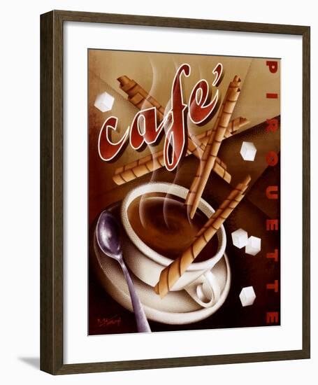 Cafe Pirouette-Michael L^ Kungl-Framed Art Print