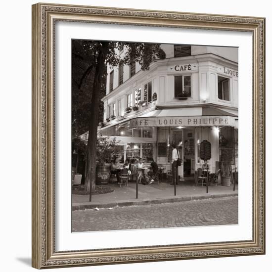 Cafe, Quai De L'Hotel De Ville, Marais District, Paris, France-Jon Arnold-Framed Photographic Print