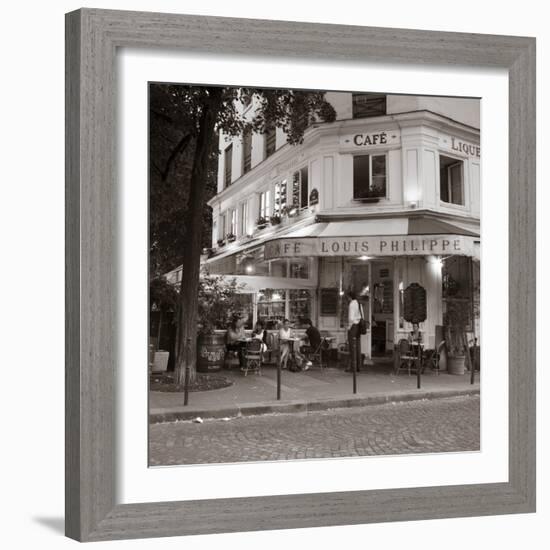 Cafe, Quai De L'Hotel De Ville, Marais District, Paris, France-Jon Arnold-Framed Photographic Print