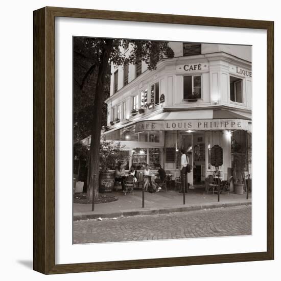 Cafe, Quai De L'Hotel De Ville, Marais District, Paris, France-Jon Arnold-Framed Photographic Print