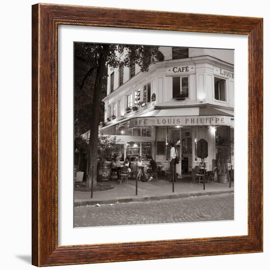 Cafe, Quai De L'Hotel De Ville, Marais District, Paris, France-Jon Arnold-Framed Photographic Print