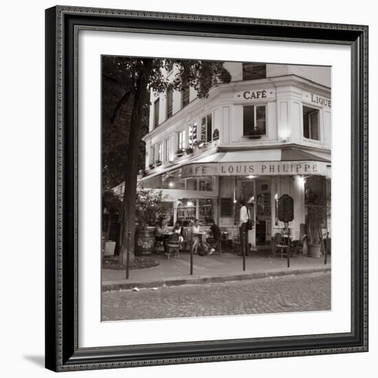 Cafe, Quai De L'Hotel De Ville, Marais District, Paris, France-Jon Arnold-Framed Photographic Print