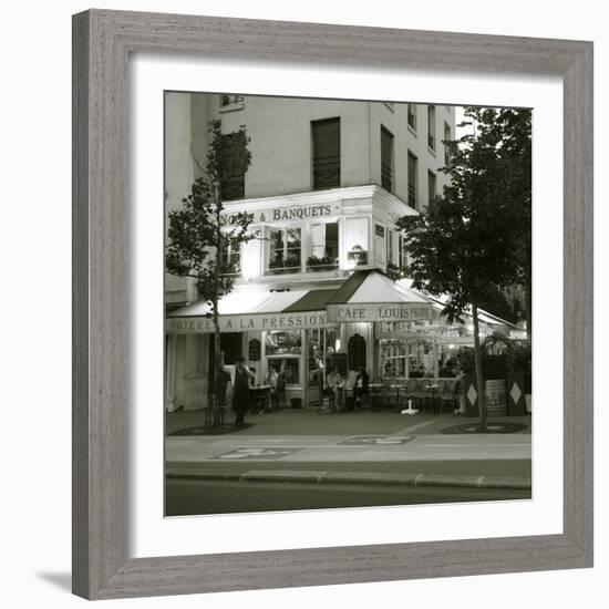 Cafe, Quai De L'Hotel De Ville, Marais District, Paris, France-Jon Arnold-Framed Photographic Print