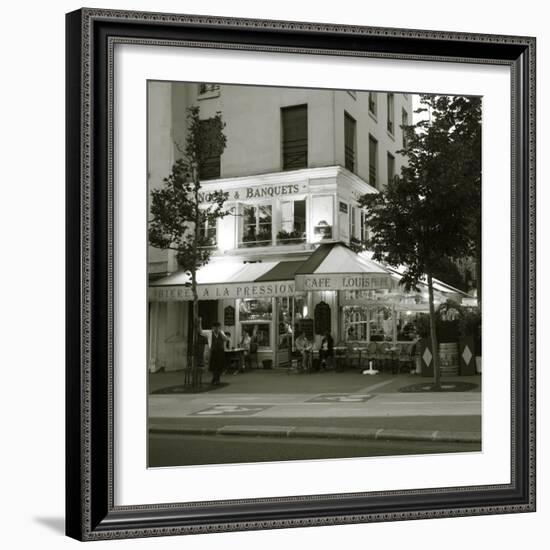 Cafe, Quai De L'Hotel De Ville, Marais District, Paris, France-Jon Arnold-Framed Photographic Print