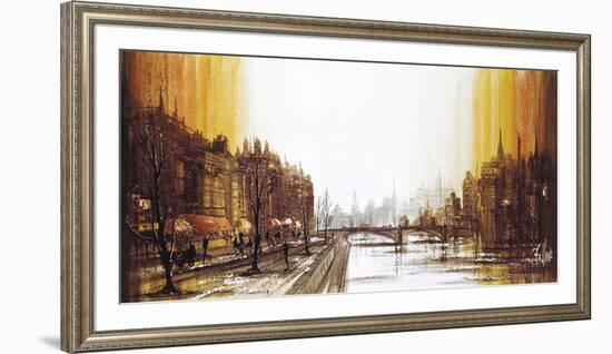 Cafe Quai-Ron Folland-Framed Premium Giclee Print