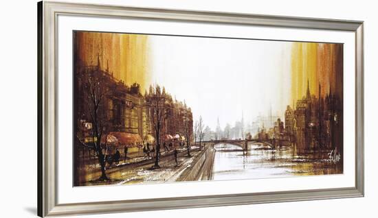 Cafe Quai-Ron Folland-Framed Premium Giclee Print