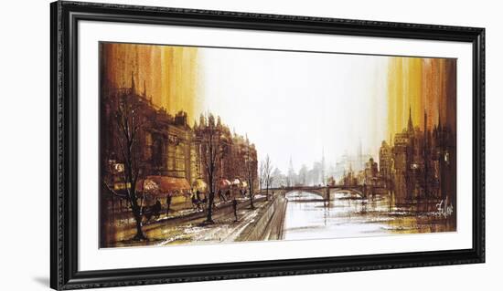 Cafe Quai-Ron Folland-Framed Premium Giclee Print