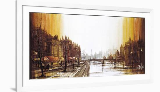 Cafe Quai-Ron Folland-Framed Premium Giclee Print