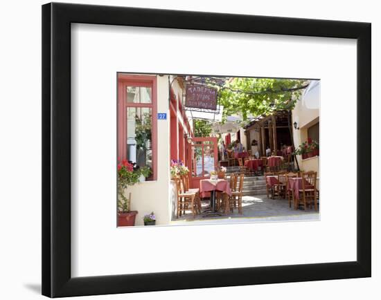 Cafe, Restaurant, Taverna, Plaka, Athens, Greece-Peter Adams-Framed Photographic Print