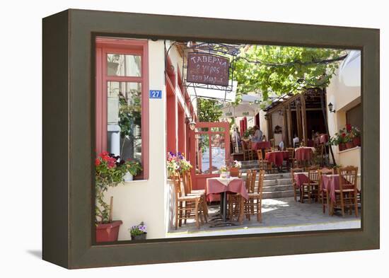 Cafe, Restaurant, Taverna, Plaka, Athens, Greece-Peter Adams-Framed Premier Image Canvas