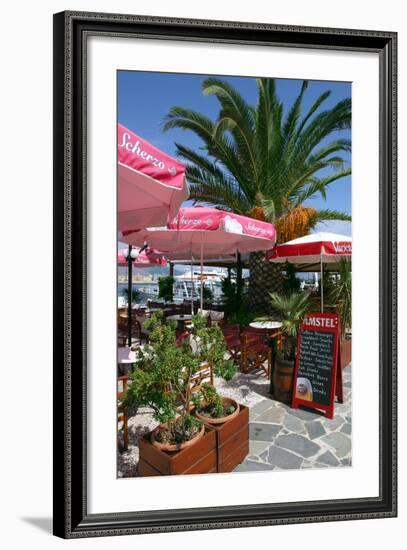 Cafe, Sami, Kefalonia, Greece-Peter Thompson-Framed Photographic Print