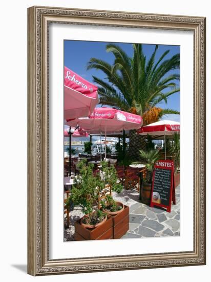 Cafe, Sami, Kefalonia, Greece-Peter Thompson-Framed Photographic Print