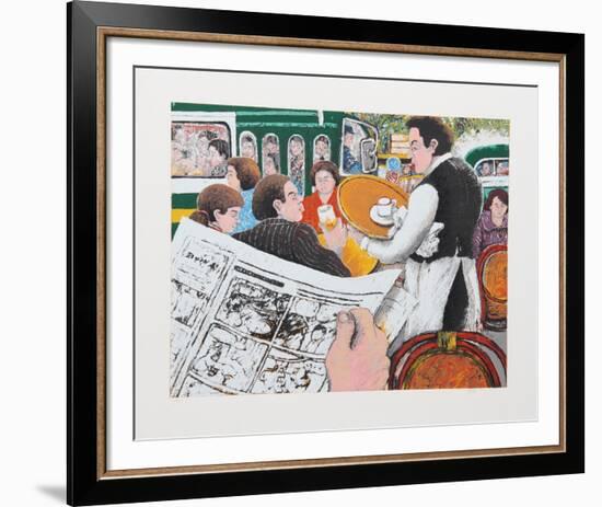 Cafe Scene I-David Azuz-Framed Limited Edition