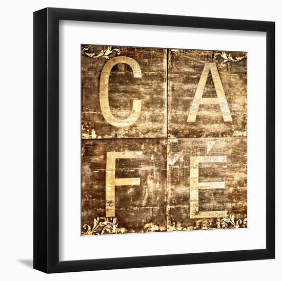 Café Sign-M^ Molcan-Framed Art Print