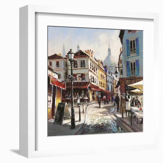 Café Stroll-Brent Heighton-Framed Art Print