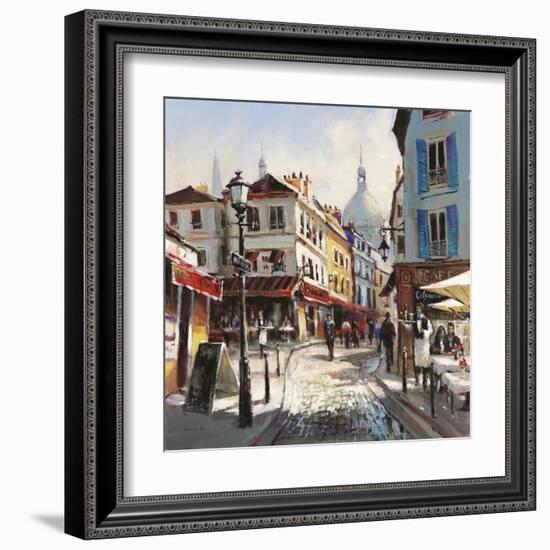 Café Stroll-Brent Heighton-Framed Art Print