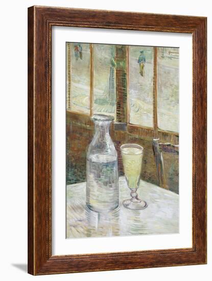 Cafe Table with Absinthe, 1887-Vincent van Gogh-Framed Giclee Print
