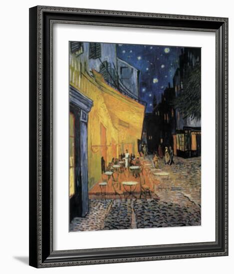 Cafe Terrace at Night-Vincent van Gogh-Framed Art Print