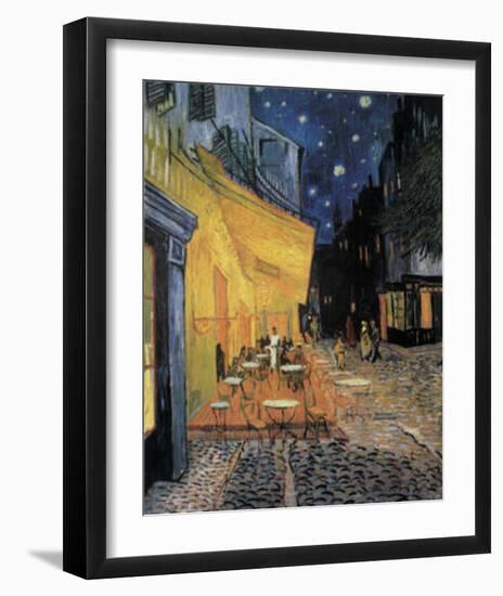 Cafe Terrace at Night-Vincent van Gogh-Framed Art Print