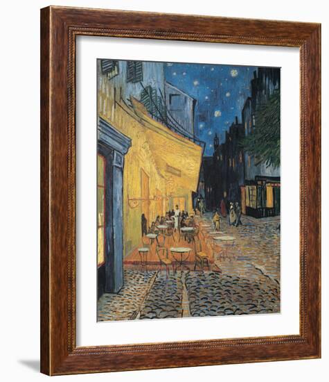 Cafe Terrace-null-Framed Art Print