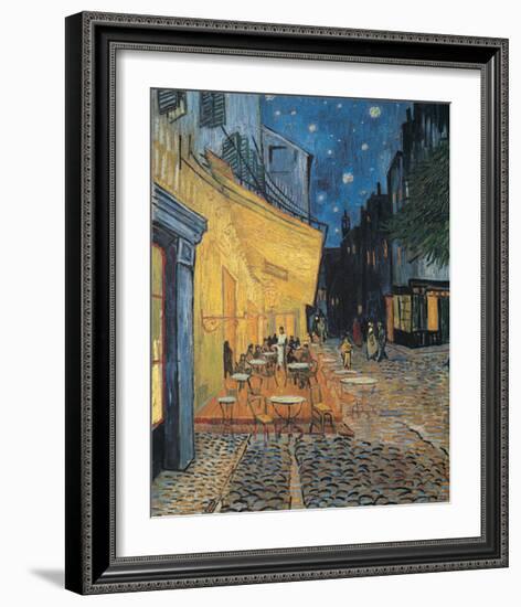 Cafe Terrace-null-Framed Art Print