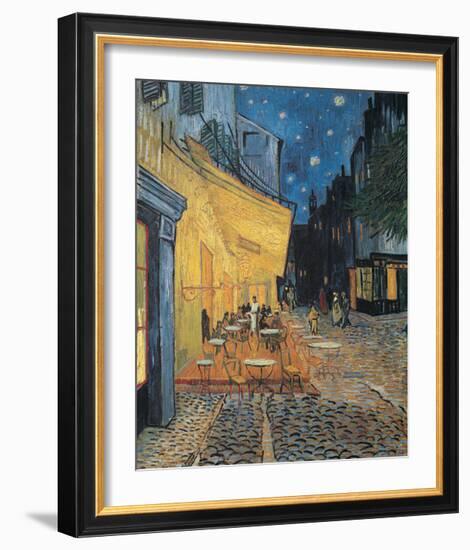 Cafe Terrace-null-Framed Art Print