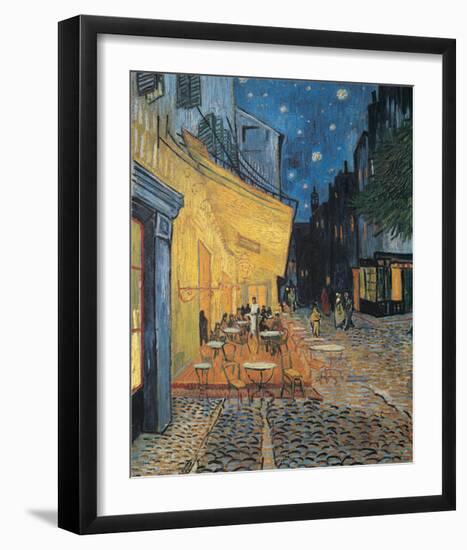 Cafe Terrace-null-Framed Art Print