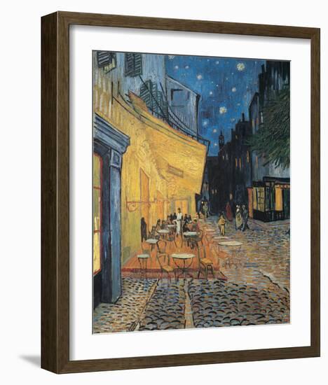 Cafe Terrace-null-Framed Art Print