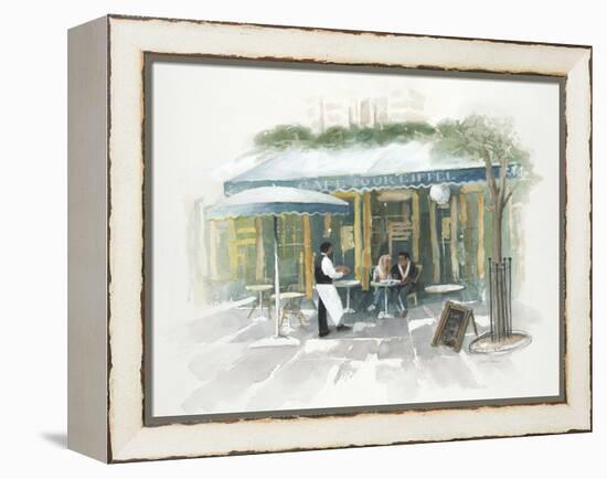 Café Tour D'Eiffel Morning-Jurgen Gottschlag-Framed Stretched Canvas