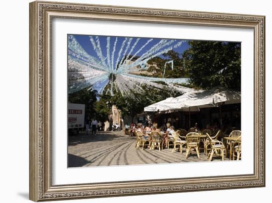 Cafe, Valldemossa, Mallorca, Spain-Peter Thompson-Framed Photographic Print